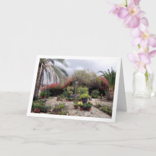 Cartão Estátua De Francis De Assis Em Capernaum