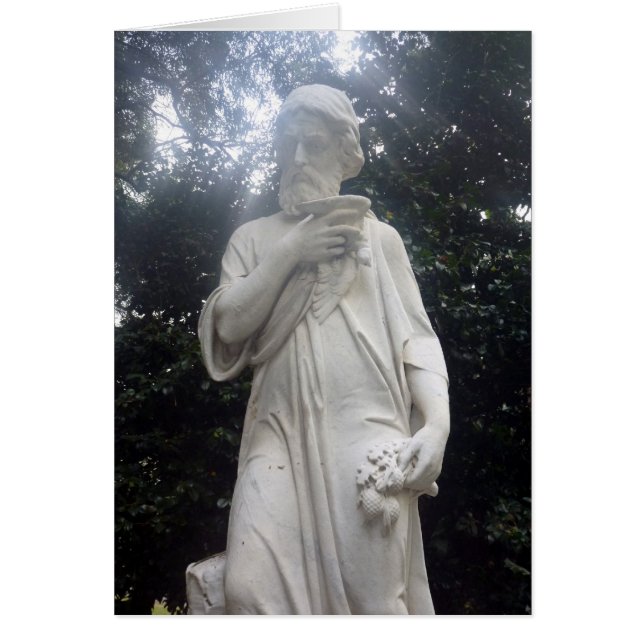 Cartão estátua de inverno (Frente)