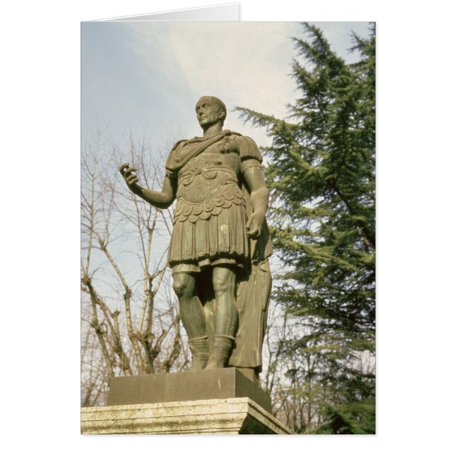 Cartão Estátua de Júlio César (Frente)