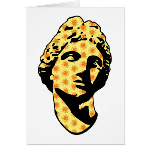 Cartão Estátua de mármore de Apollo