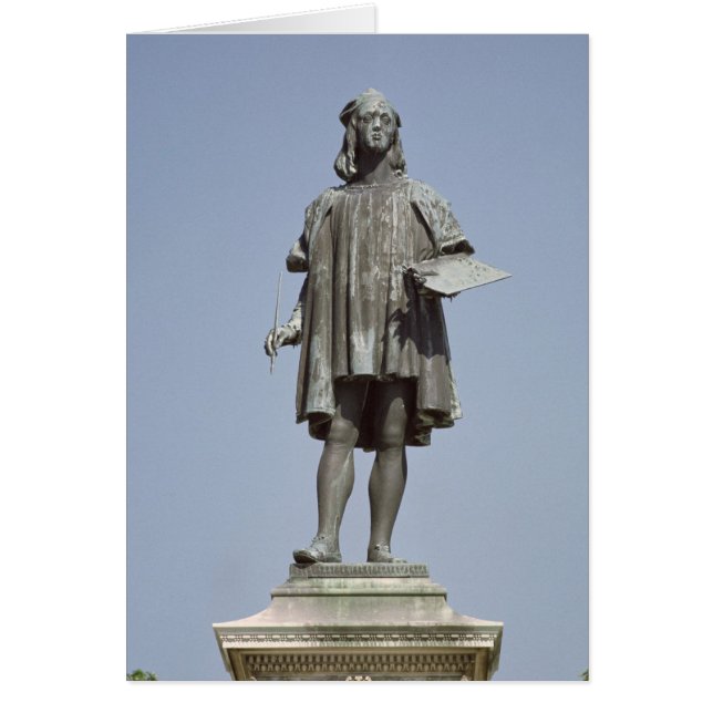 Cartão Estátua de Raphael Sanzio de Urbino, 1897 (Frente)