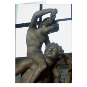 Cartão Estátua do Baco no vaticano