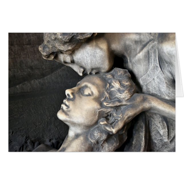 Cartão Estátua do Cemitério de Milão (Frente Horizontal)