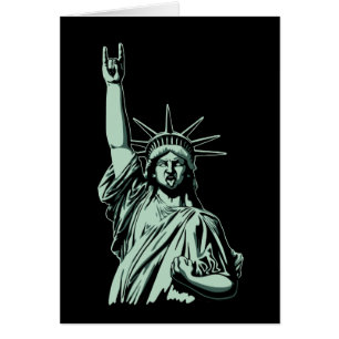 Cartão Estátua do metal