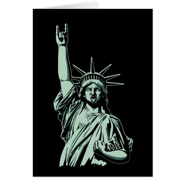 Cartão Estátua do metal (Frente)