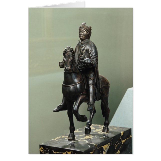 Cartão Estátua equestre de Charlemagne (Frente)