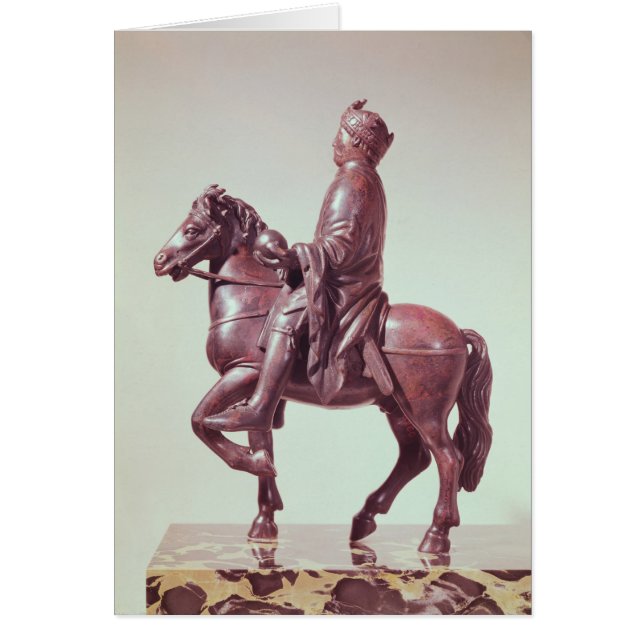 Cartão Estátua equestre de Charlemagne (Frente)