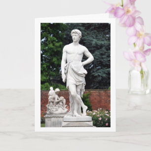 Cartão Estátua Masculina, Jardins de Hampton Court, Ingla