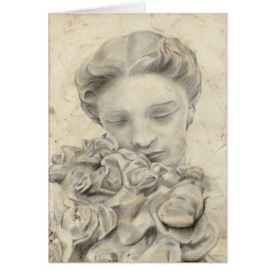 Cartão Estátua no Jardim I