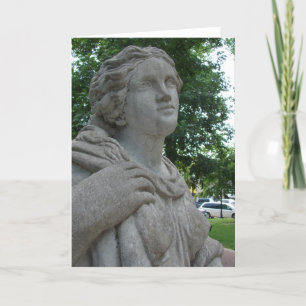 Cartão Estátua no parque