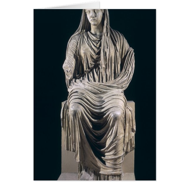 Cartão Estátua póstuma de Livia de Velleia (Frente)