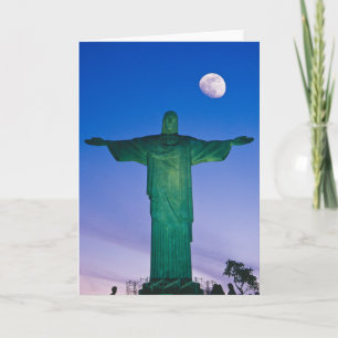 Cartão Estátua Redentora do Cristo Rio de Janeiro Brasil