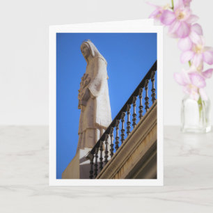 Cartão Estátua Religiosa, Cidade de Valência, Espanha
