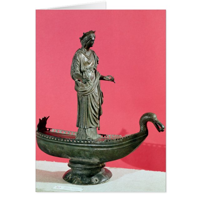 Cartão Estatueta da deusa Sequana (Frente)