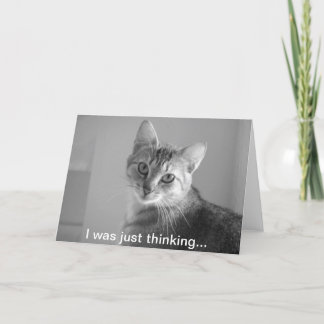 Cartão Estava pensando...