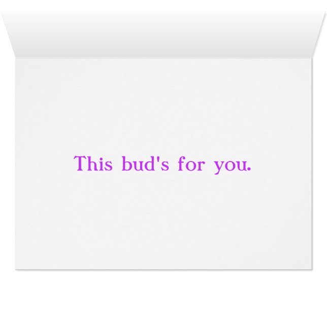 Cartão Este botão para você (Interior horizontal (base))