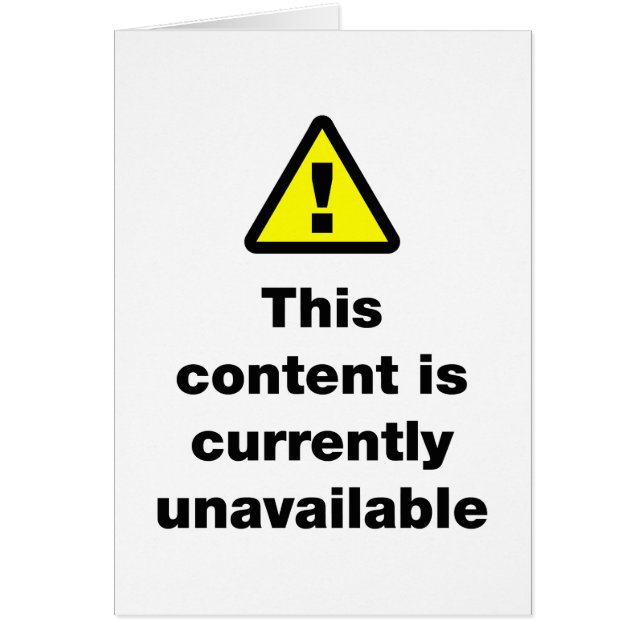 Cartão ⚠ Este Conteúdo Não Está Disponível Atualmente (Frente)