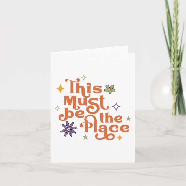 Cartão Este Deve Ser O Lugar (Frente)