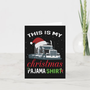 Cartão Este É Meu Camisola De Natal Caminhoneiro Presente