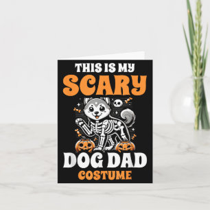 Cartão Este É Meu Custo De Papai Cachorro Assustador De H