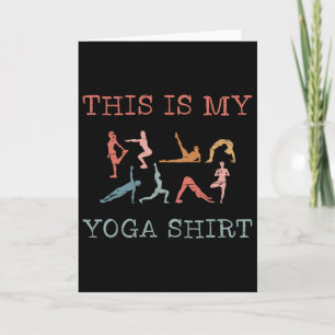 Cartão Este É Meu Design De Yoga Poses De Yoga Fluxo Viny
