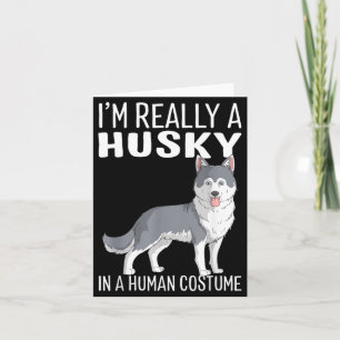 Cartão Este É Meu Disfarce De Humano Sou Um Cachorro Husk