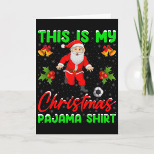 Cartão Este É Meu Papai Noel de Roupas de Natal Jogando F