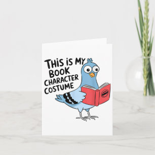 Cartão Este É Meu Personagem De Livro Costume Engraçado P