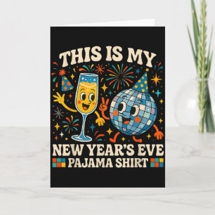 Cartão Este É Meu Pijama De Réveillon Divertido Presente