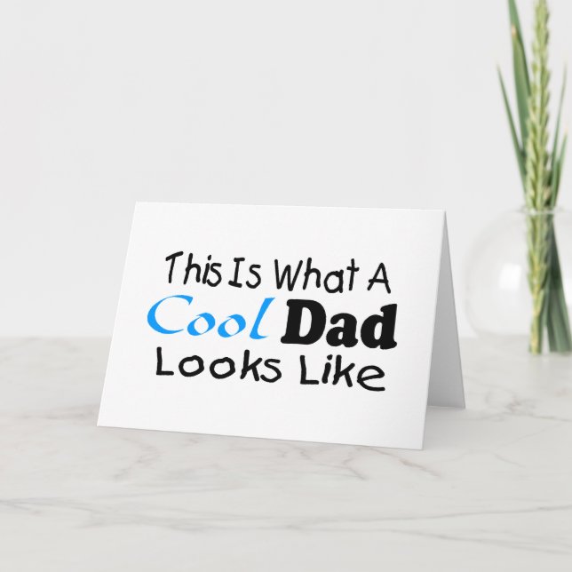 Cartão Este É O Aspecto De Um Pai Legal (2) (Frente)