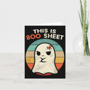 Cartão Este É O Boo Sheet Divertido Figurinos De Hallowee