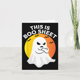 Cartão Este É O Figurino Do Fantasma Do Fantasma De Hallo