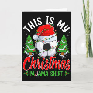 Cartão Este É O Meu Camisa De Camisa Do Pajama De Natal
