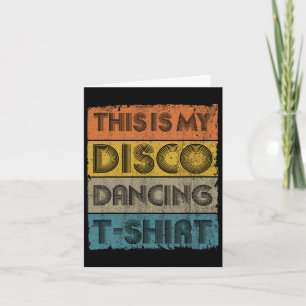 Cartão Este é o meu Disco Retro 70 e 80 Music Dance