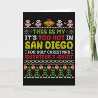 Cartão Este É O Meu É Muito Quente Em San Diego Natal Fei