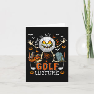 Cartão Este É O Meu Espetáculo De Halloween De Golfe Assu