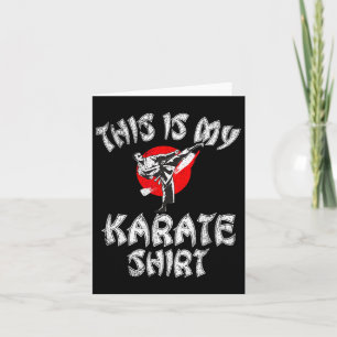 Cartão Este É O Meu Karate De Camisa De Karate