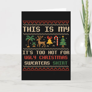 Cartão Este É O Meu Natal Em Julho Verão Havaiano Chris