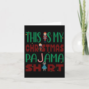 Cartão Este É O Meu Natal Pajama Engraçada A Correspondên