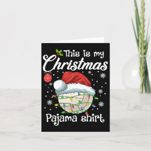 Cartão Este É O Meu Natal Pajama Esporte De Voleibol