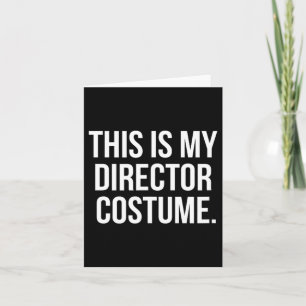 Cartão Este é o meu traje de Diretor Camisa engraçada de