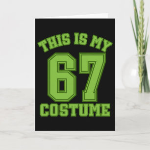Cartão Este é o meu traje de Halloween 67 Humor Esportivo