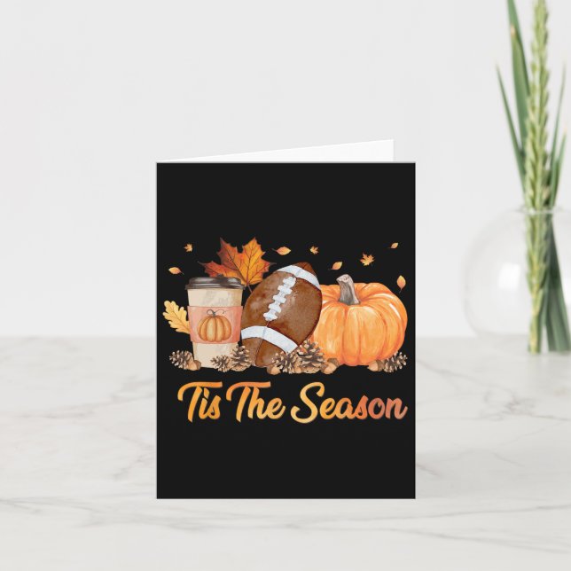 Cartão Este É O Pumpk De Futebol Da Época De Futebol (Frente)