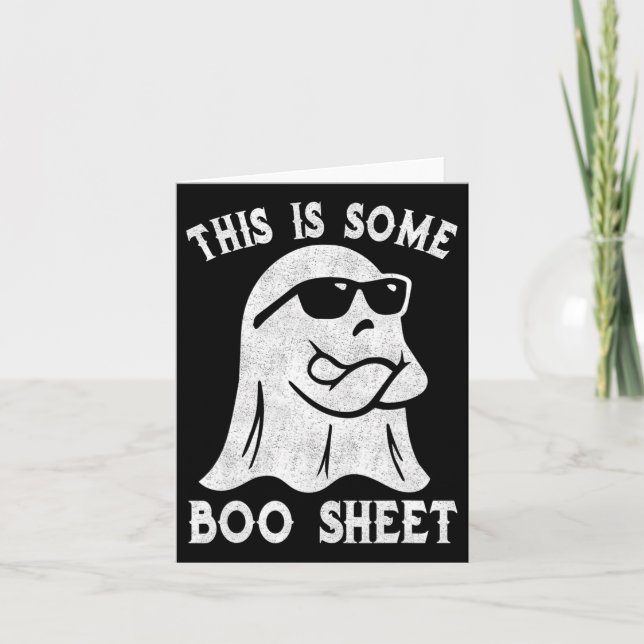Cartão Este É Um Brinde De Boo Sheet Halloween. (Frente)