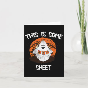 Cartão Este É Um Presente Engraçado De Boo Sheet Hallowee