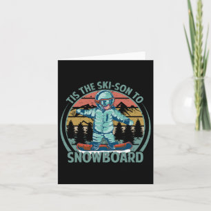 Cartão Este Esqui Para Snowboard - Snowboard - Neve