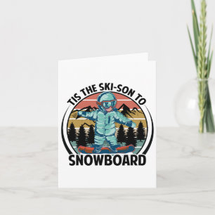 Cartão Este Esqui Para Snowboard - Snowboard - Neve