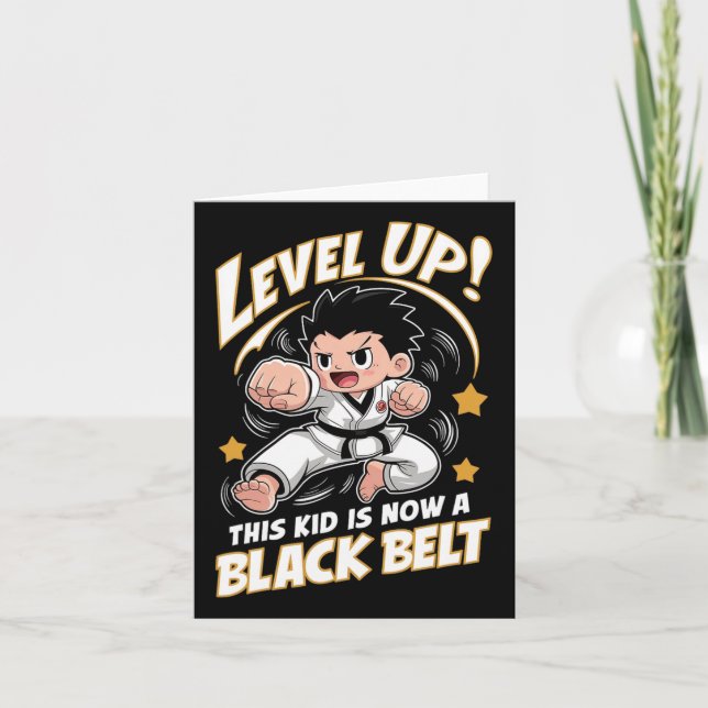 Cartão Este Garoto É Agora Um Prêmio De Karate Hapkido Do (Frente)