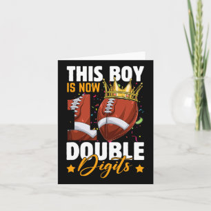 Cartão Este Menino Agora 10 Dígitos Duplos De Futebol 10 