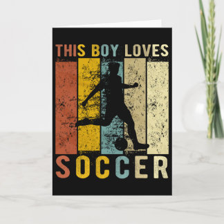 Cartão Este Menino Ama Futebol Meninos Futebol